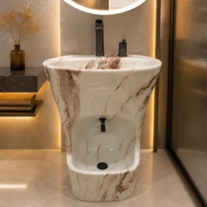 Modern Ozu Basin with Tap